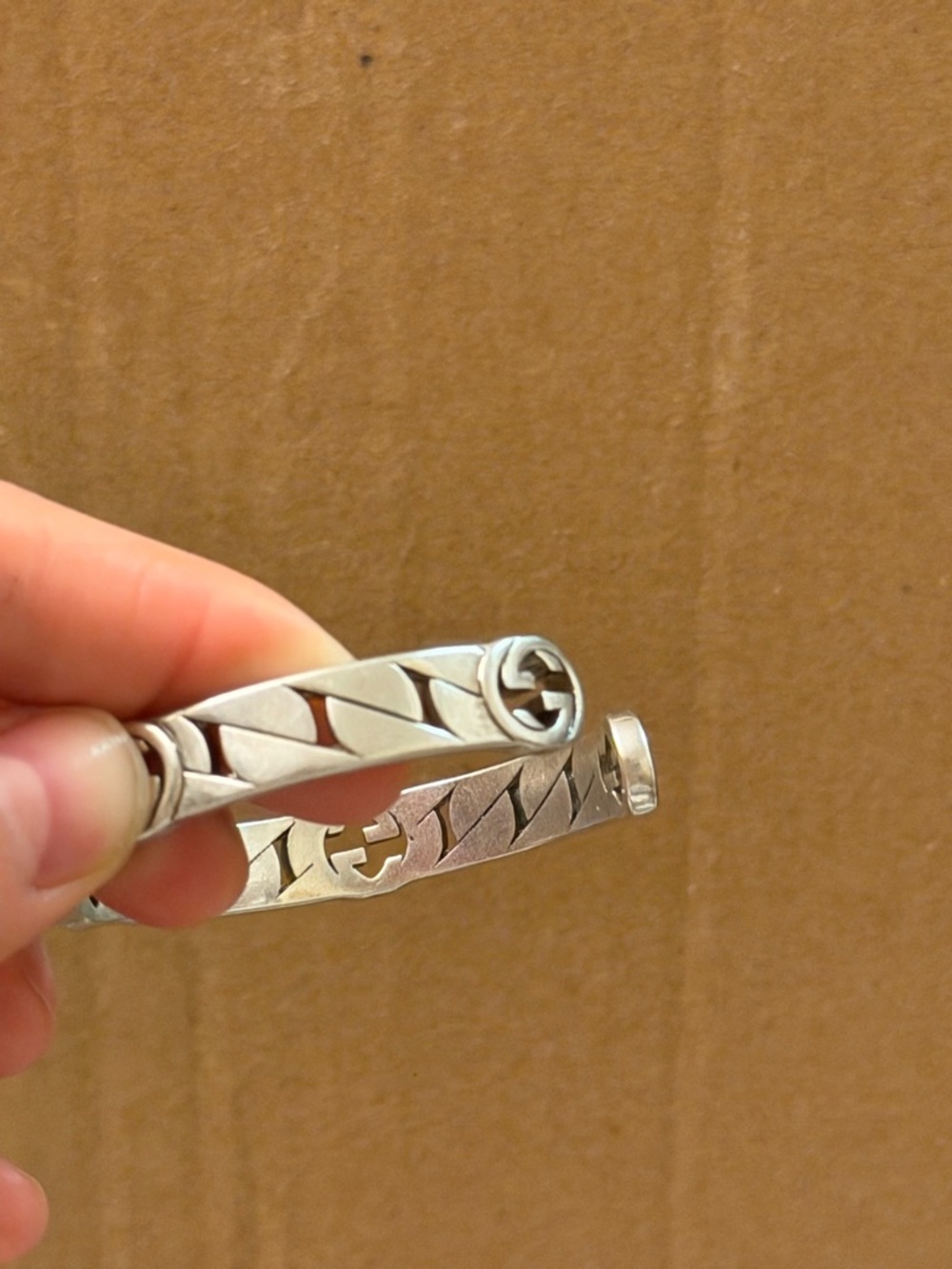 Silver Gucci Cuff Bracelet - Picture 11 of 11